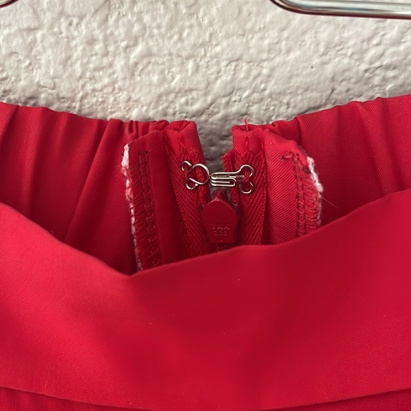 Floor Length Red Prom Skirt - Picture 2 of 4